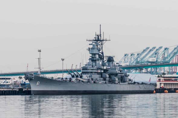 Ingresso do USS Iowa Museum